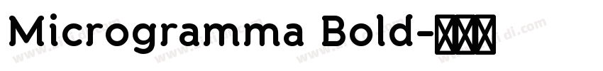 Microgramma Bold字体转换